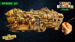 Making a Vogon spaceship from Hitch-Hiker's Guide To The Galaxy out of toys and junk