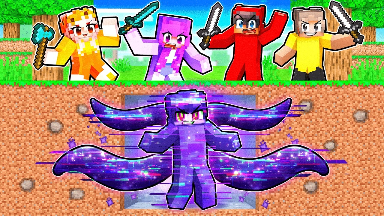HUNTERS vs GLITCH SPEEDRUNNER in Minecraft!
