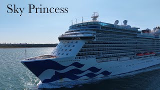 Sky Princess - Departing Southampton 12/07/2025 - DJI Air 3s 4K