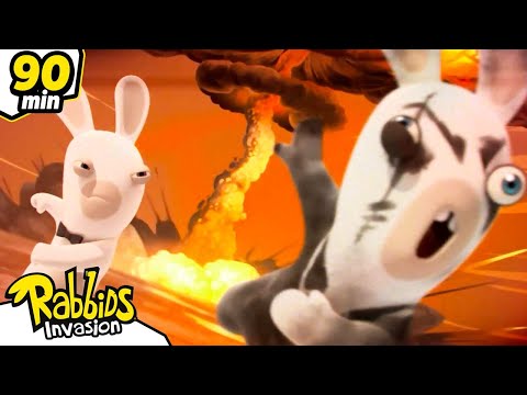Wicked Dark Rabbid want to destroy the moon! | RABBIDS INVASION | New compilation | Kids Cartoon