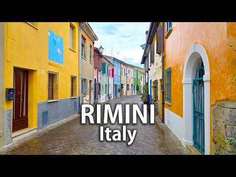 A Trip to Rimini, a Beautiful port town in Italy - 4K Walking Tour