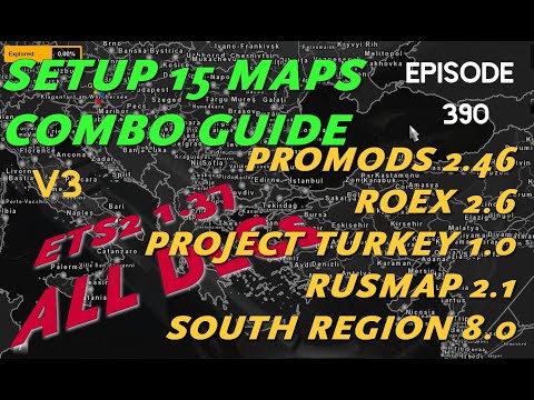 15 Maps Combo for ETS2 1.37 - Setup Guide (Including Project Turkey)