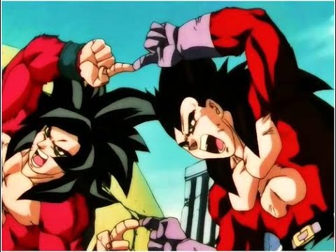 Dragon Ball GT - A Fusão de Goku com Vegeta Luta contra Omega shenron