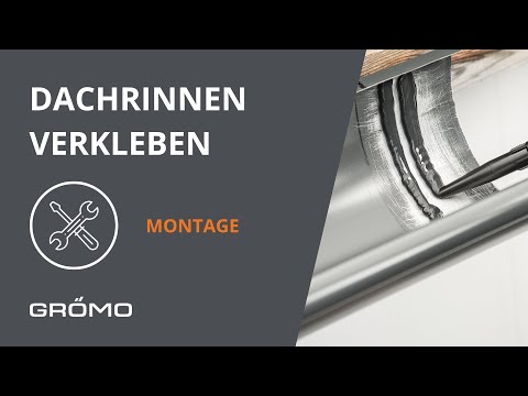 Dachrinnen aus Metall miteinander verkleben - so geht es sicher und zuverlässig