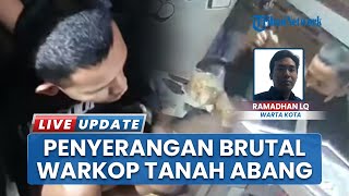 Aksi Brutal Terekam CCTV di Warung Kopi Jalan Jati Baru Tanah Abang, Pelaku Menyerang Gunakan Sajam