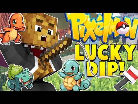 POKEMON LUCKY DIP LEGENDARY POKEMON ARE NOOBS - MINECRAFT MODDED PIXELMON CHALLENGE | JeromeASF