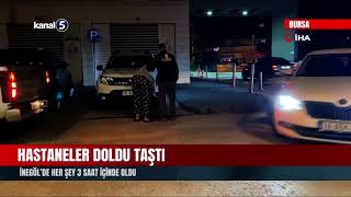 Hastaneler Doldu Taştı! İnegöl’de Her Şey 3 Saat İçinde Oldu