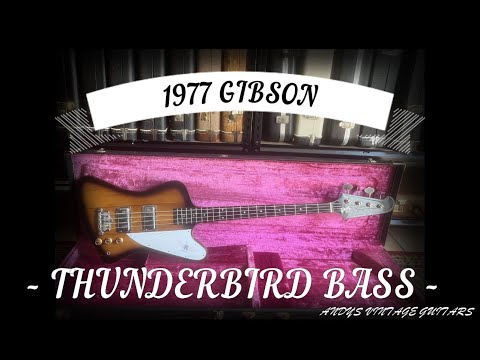 Priced dropped - 1977 Gibson Thunderbird Bicentennial - Tobacco Sunburst - With Original Case image 11