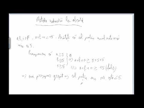 Metoda reducerii la absurd (clasa a 9-a)