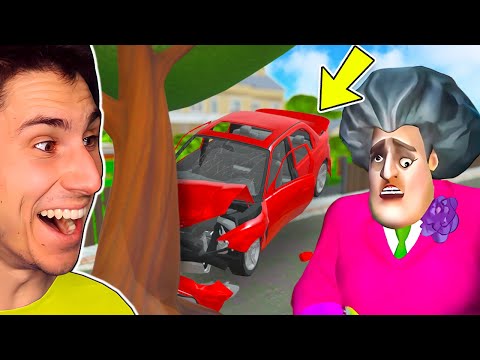 I CRASHED Miss T's New Car! | Scary Teacher 3D