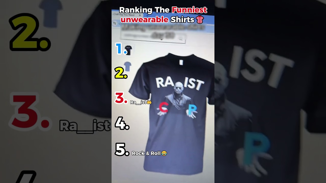 These Shirts Are UNWEARABLE… But So Funny! 😂🔥#shorts #ranking