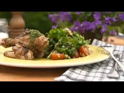 Mitt kök: Karin Andersson grillar kyckling och gör bulgursallad - TV4