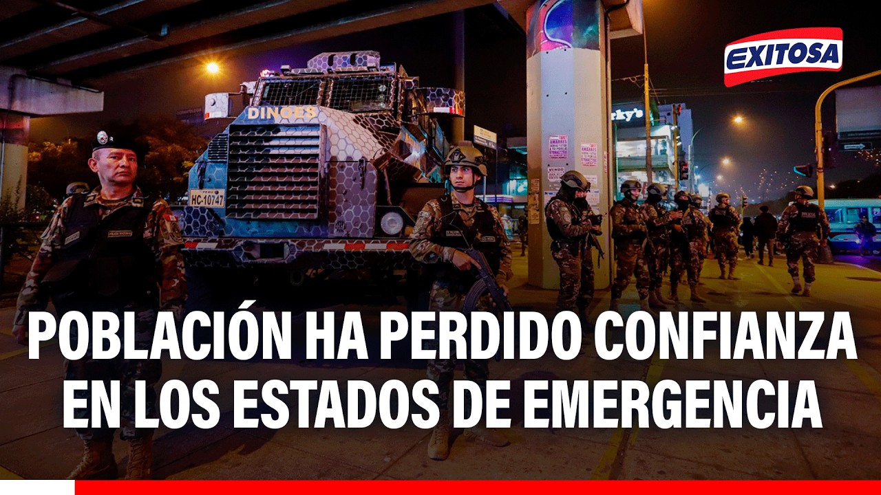 🔴🔵 Población ha perdido confianza en los estados de emergencia, advierte especialista
