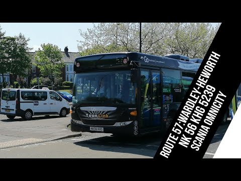 GNE Route:57|Wardley-Heworth|NK56 KKG-5239|Scania OmniCity