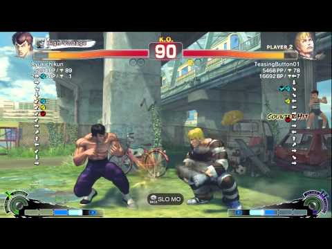 Ryukichikun (Fei Long) vs TeasingButton01 (Cody) AE2012 Ranked Match *720p HD*