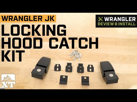 Jeep Wrangler JK Black Locking Hood Catch Kit Review & Install