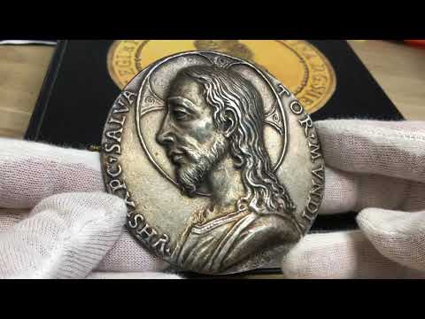 Leonardo da Vinci möjlig förlaga 1500 - SALVATOR MVNDI - SÄLLSYNT - Från Roberto Delzanno Numismatik