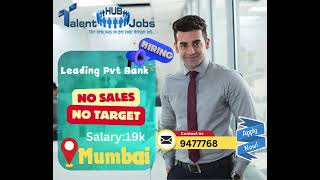 Leading Pvt Bank Hiring For CONSUMER DURABLE DEPT (Inhouse job)