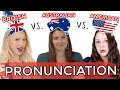 1 LANGUAGE 3 ACCENTS UK Vs USA Vs AUS English Pronunciation