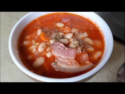 Recette Soupe de haricots blancs et lard