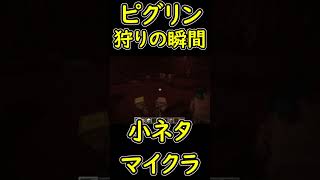 ピグリンの狩りの瞬間が衝撃過ぎた　【マイクラ/マインクラフト】 #shorts