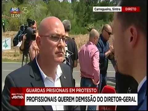 Guardas prisionais em protesto