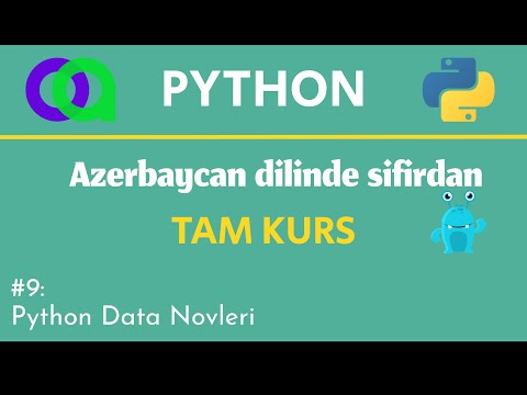 OZUNET Python Dersleri #9 Python Data Novleri