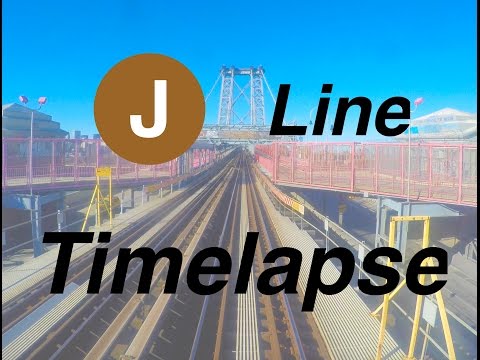 ⁴ᴷ NYC Subway Timelapse - A Round Trip on the J Line