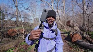 Solo Day Hike In Pennsylvania + Lunch At A Creek !! | Akaso 360