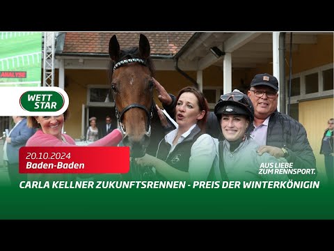Baden-Baden: Carla Kellner Zukunftsrennen  - Preis der Winterkönigin / Sieger: Nicoreni + Interview