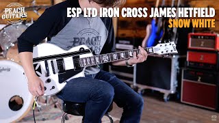 Video thumbnail for No Talking...Just Tones | ESP LTD Iron Cross James Hetfield | Snow White by Peach Guitars