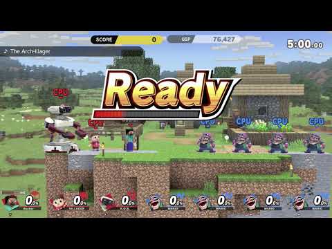 Smash Bros Ultimate | Minecraft Steve | Classic Mode