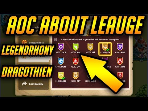 Will AoC Win? League Bet LegendRhony and Dragothien | Rise of Kingdoms
