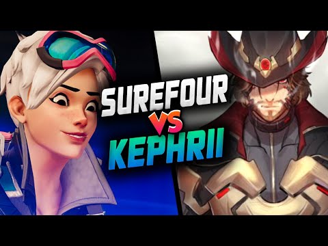SUREFOUR DPS MCCREE VS KEPHRII TRACER! [ OVERWATCH SEASON 26 TOP 500 ]