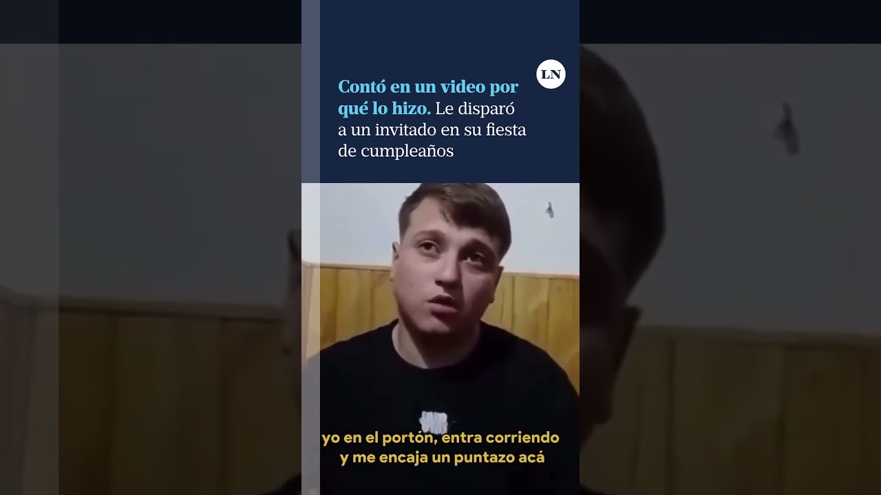 He shot a guest at his birthday party and explained in a video why he did it