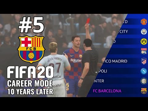 UCL ROUND OF 16 DRAW! RED CARD! | FIFA 20 | FC Barcelona Career Mode Ep.5