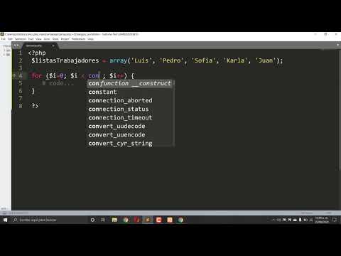 Curso PHP 7 Y MYSQL / Recorrer arrays con ciclo For