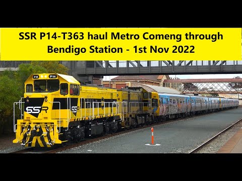 SSR P14 T363 Metro Comeng (not stopping Bendigo Station) - 1st Nov 2022