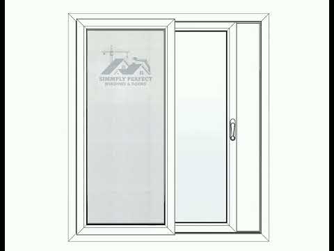 2-panel sliding window with sliding mesh screen