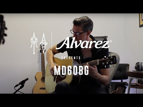 Alvarez MD60BG Masterworks Bluegrass Dreadnought Acoustic Guitar, Natural w/Case image 5