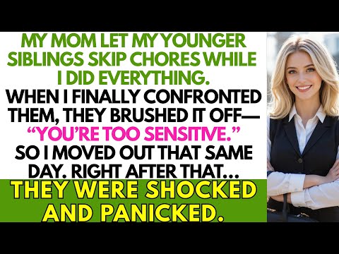 My Mom Let My Younger Siblings Skip Chores While I Had To Everything...