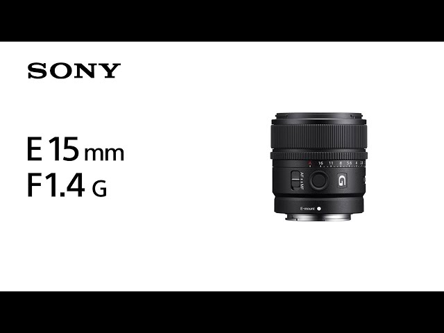 Sony E15mm F1.4G video