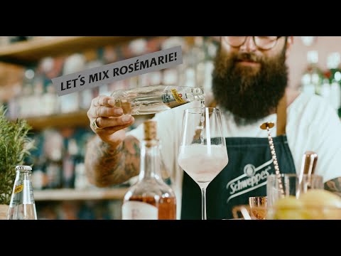 Jetzt den Rosemarie mit Schweppes @Home mixen!