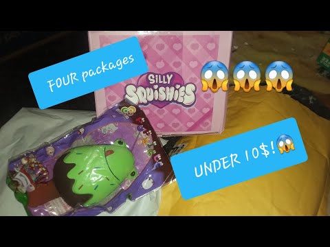 FOUR SQUISHY PACKAGES! UNDER $10 EACH!?🤫😱😱 Video