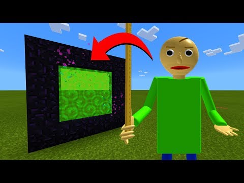 How To Make A Portal To The Baldi Dimension in Minecraft!