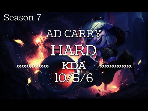 Hard - Tristana vs Lucian - NA - Gameplay Highlight 7.19