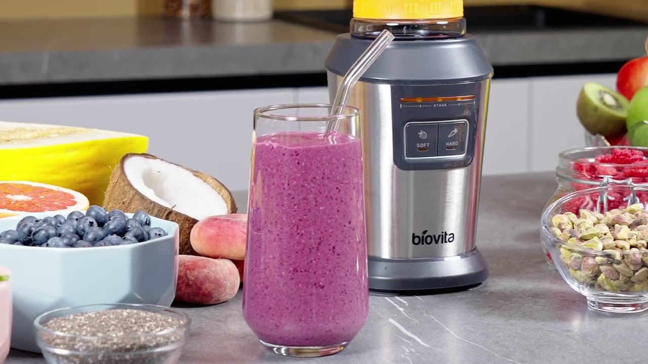 Blender personal Biovita Legend-800, inox, două viteze, 2 x 600 ml, 800 W