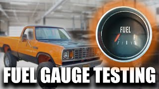 Vintage Fuel Gauge/Sending Unit Testing [Dodge Pickup]