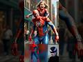 Superheroes Have Their Daughter Sitting On Their Shoulders Marvel Avengers Spiderman Shorts