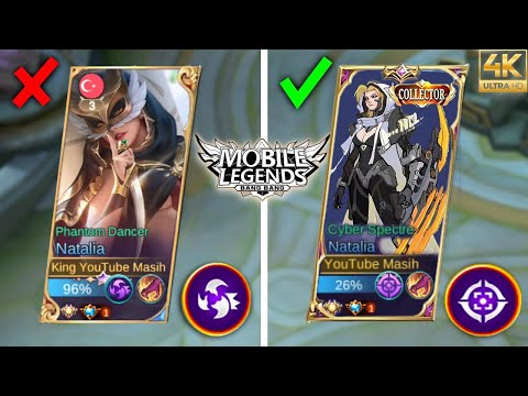 4K - TOP GLOBAL NATALIA BEST BULID AND ITEM SET FOR  ROAM 1 HIT - MLBB